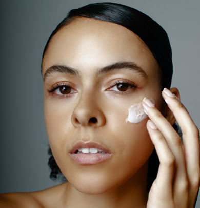 exfoliating away dead skin cells